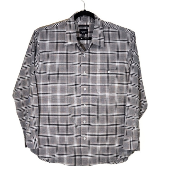 Saddlebred Big Tall Size (2X)  Easy Care  Mens LS Shirt.  Very Good Condition - Picture 1 of 7